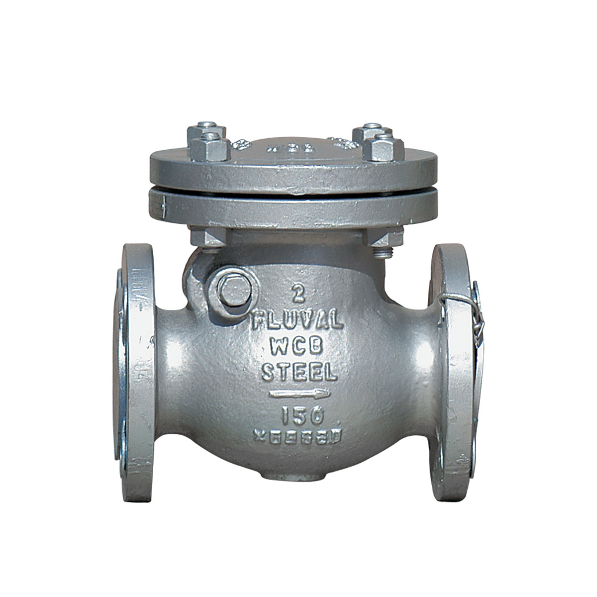 Carbon steel swing check valves ANSI flanged, Fluval -